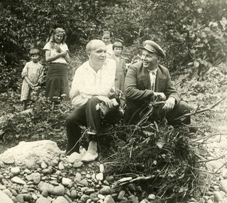 В.С.Семёнов (1-й) на отдыхе.1938г.