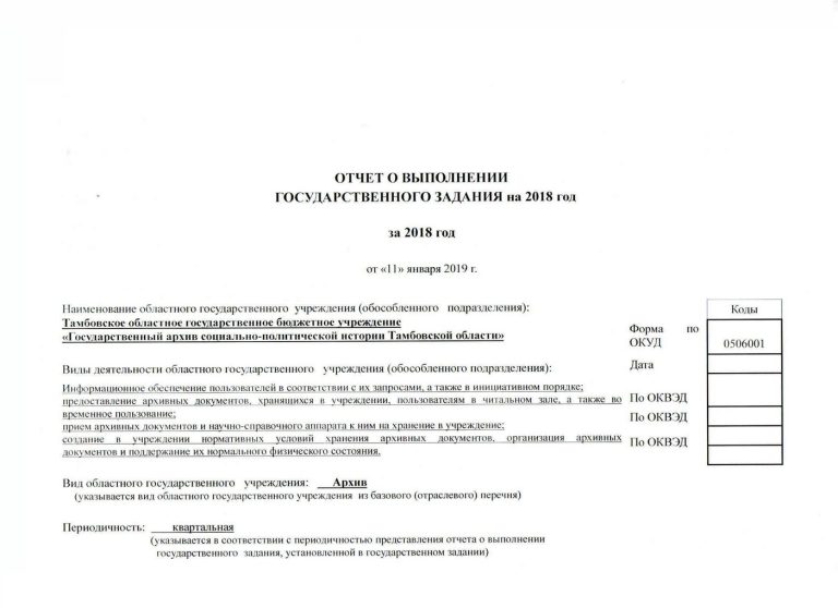 Подробнее о статье Отчет об исполнении государственного задания ТОГБУ «ГАСПИТО» за 2018 г.