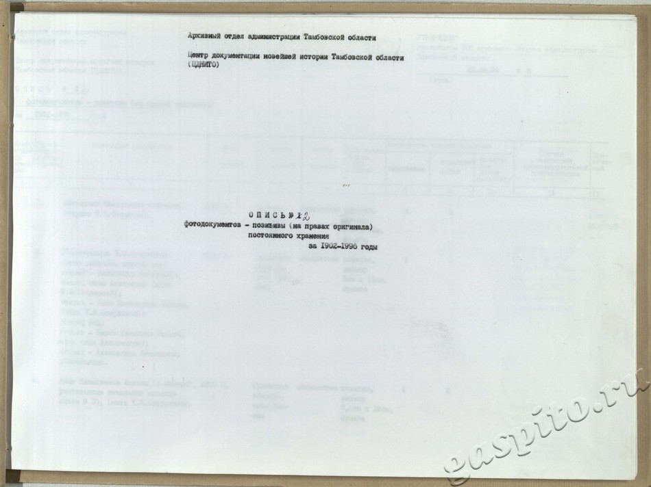 Подробнее о статье Опись №2