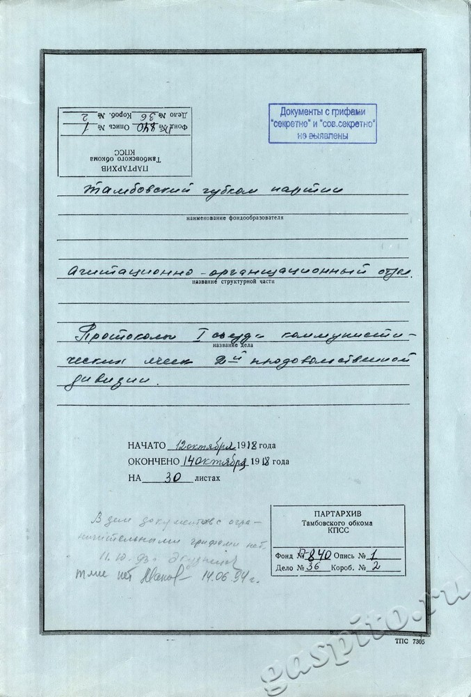 Подробнее о статье Ед.хр. 36