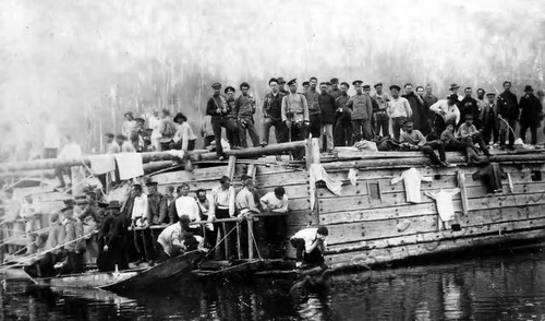 Подробнее о статье «Паузок» с якутской арестантской партией (Ед.хр. 2129)