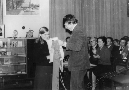 Подробнее о статье Вечер, посвященный 60-детию ВЛКСМ, проходивший в клубе творческих работников (Ед.хр. 2847)