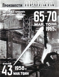 Подробнее о статье Плакат о развитии народного хозяйства СССР в 1958-1965 гг. (Ед.хр. 3075)