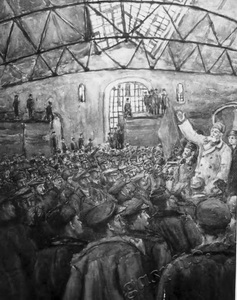 Подробнее о статье Митинг рабочих железнодорожных мастерских (Ед.хр. 3115)