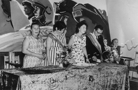 Подробнее о статье Церемония бракосочетания в Заворонежском Доме культуры (Ед.хр. 4004)