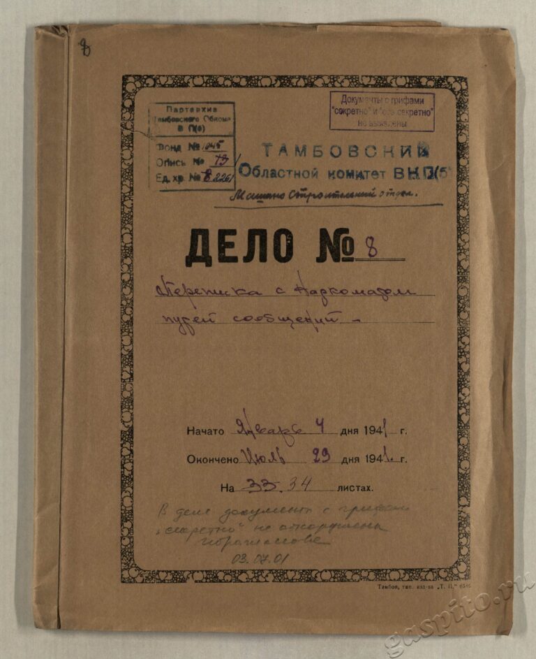 Подробнее о статье Дело №2261